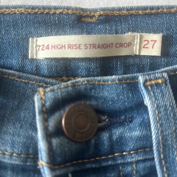 Levi's Denim - High Rise Straight Crop Levi Jeans sz 27